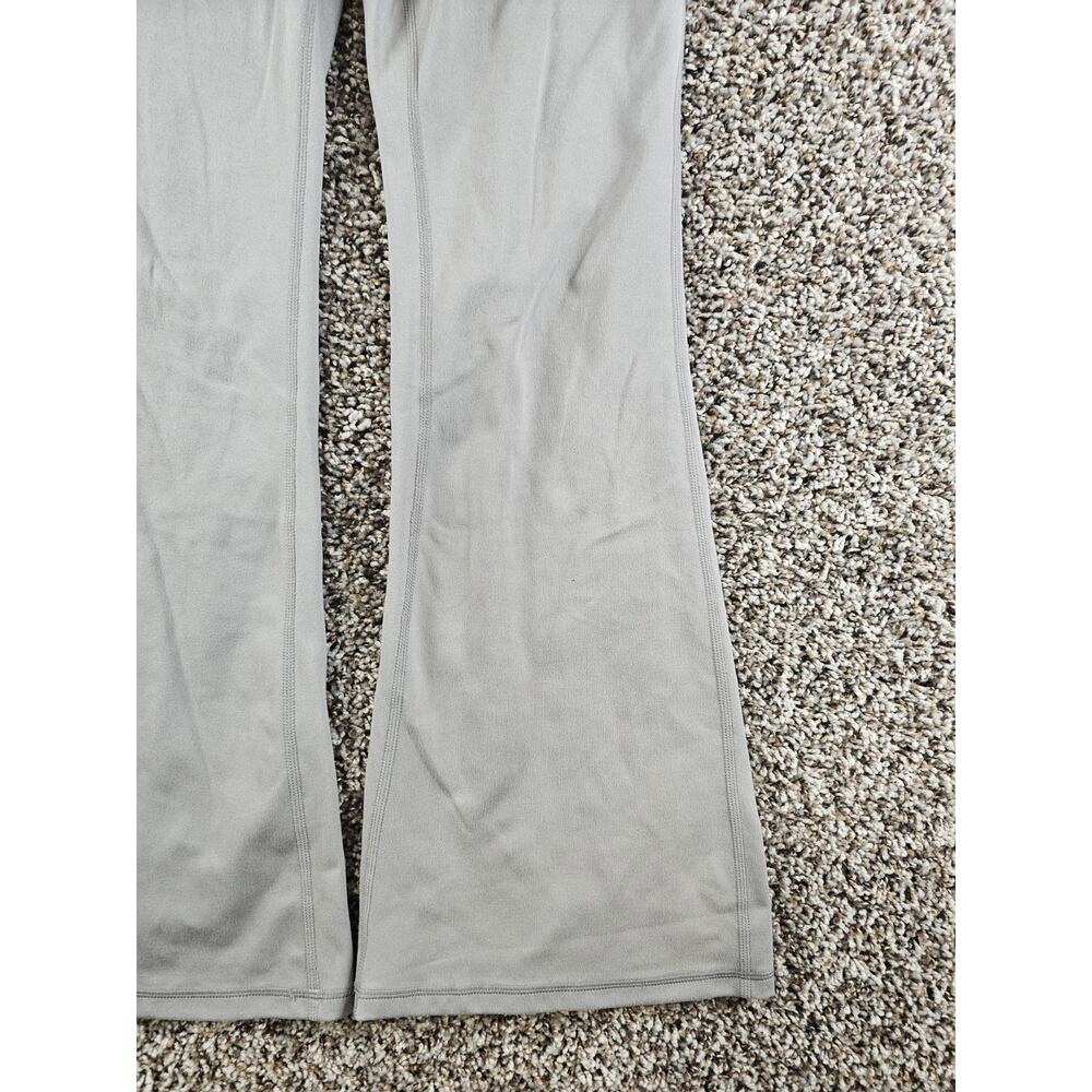 90 Degree by Reflex Womens Sz M Flare Leg Yoga Pants Athletic Taupe - Picture 2 of 4
